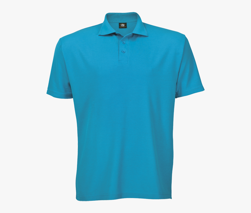 Free Tshirt Template Blue Golf Shirt - Polo T Shirt Turquoise, HD Png ...