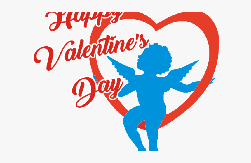 Valentines Day Clipart Transparent Background - Cupid Valentines Day Clipart, HD Png Download, Free Download