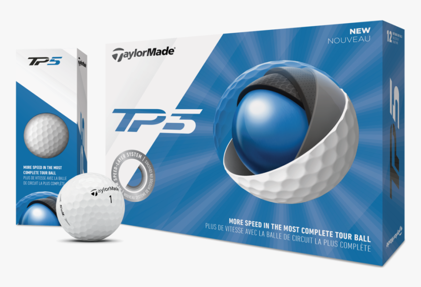299877 1 - 2 - Tp5 - 2018 - Refresh - Global - Family - Taylormade Tp5 Golf Balls, HD Png Download, Free Download