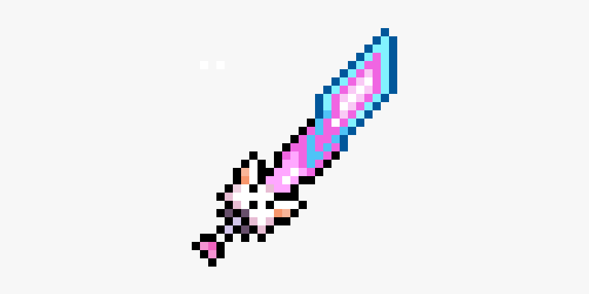 Terraria Meowmere Pixel Art, HD Png Download, Free Download