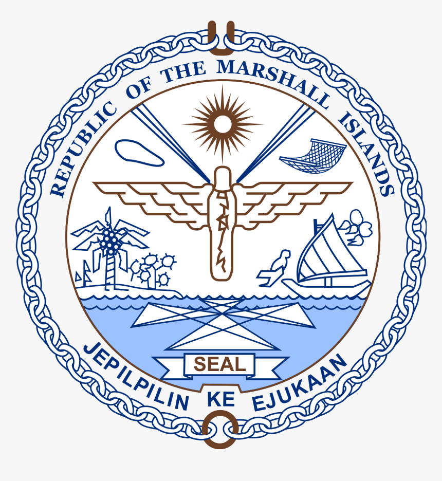 Marshalls Logo Png , Png Download - Republic Of The Marshall Islands Seal, Transparent Png, Free Download