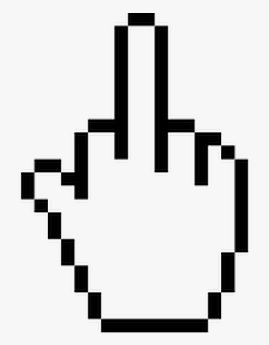 Middle Finger Cursor - Middle Finger Cursor Transparent, HD Png Download, Free Download