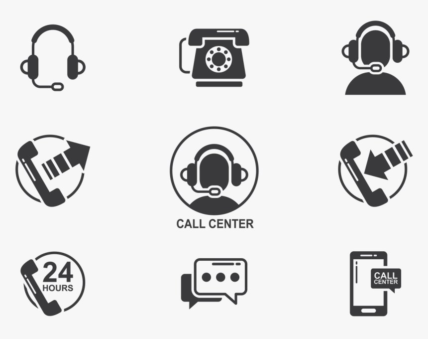 Call Center Agent Silhouette Icon, HD Png Download, Free Download