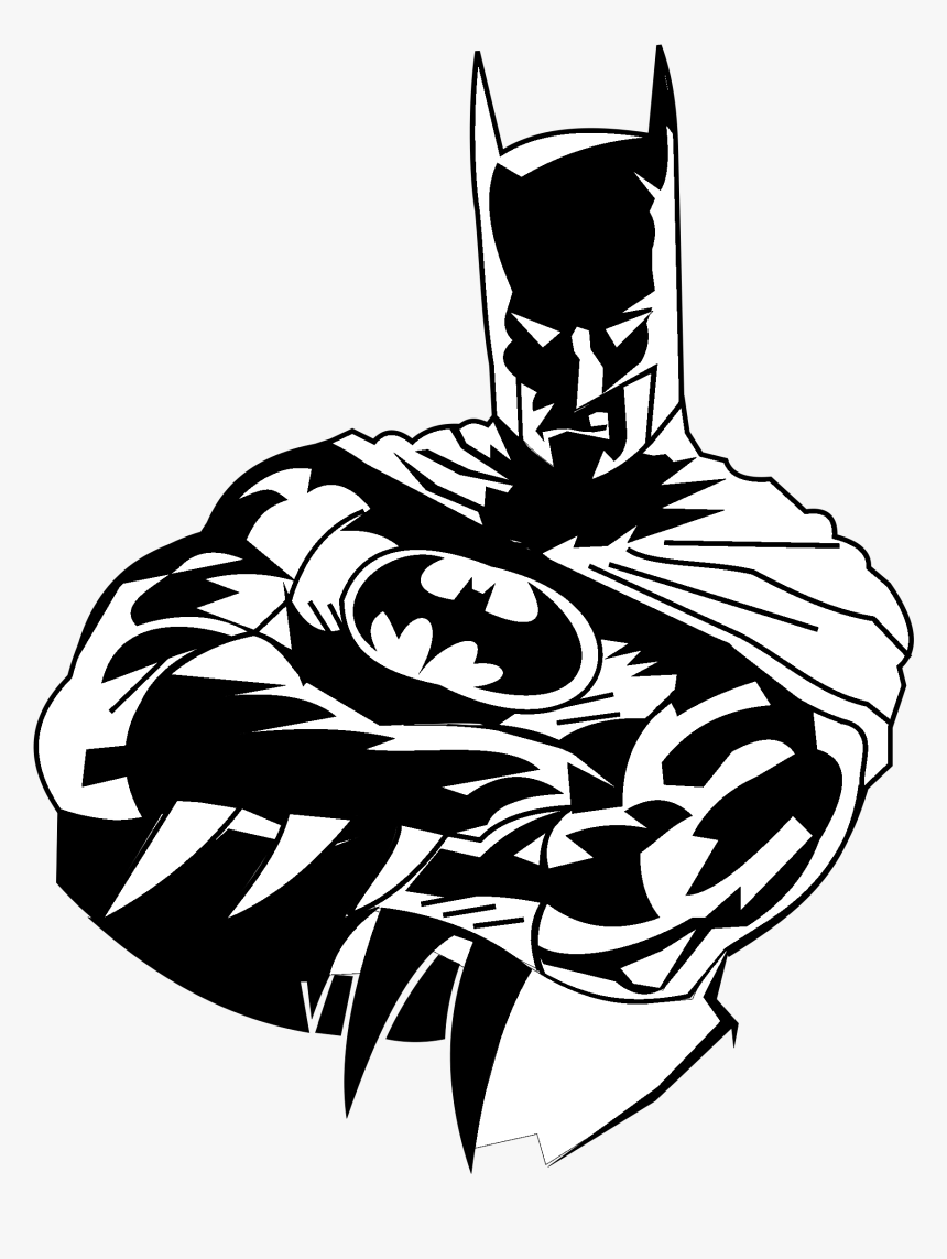 Batman Black And White Png, Transparent Png - kindpng