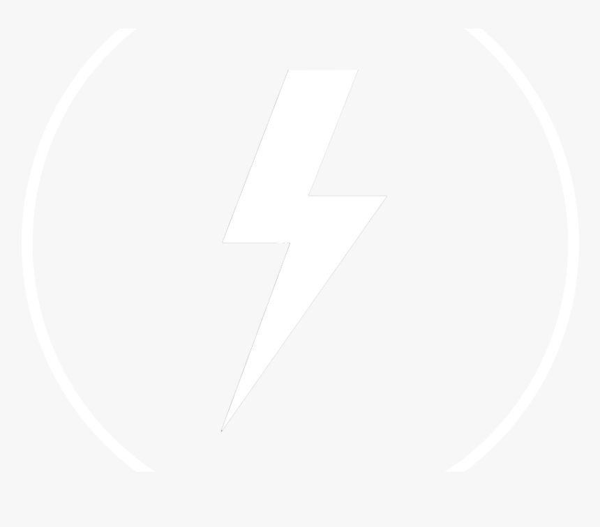 Transparent Lightning Icon Png - Lightning Icon Png White, Png Download, Free Download