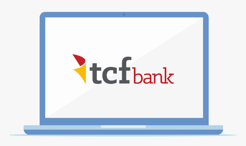 Laptop With Tcf Bank Logo Displayed - Tcf Bank, HD Png Download, Free Download