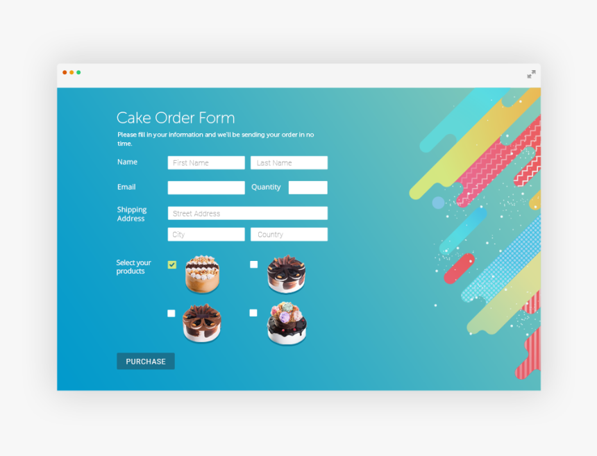 Online Order Form Design, HD Png Download, Free Download