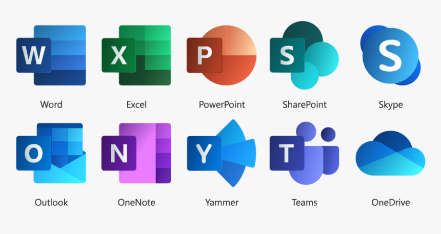 Office 365 Applications - Microsoft 365 Transparent Logo, HD Png ...