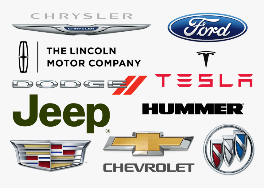 Famous American Car Brands, HD Png Download - kindpng