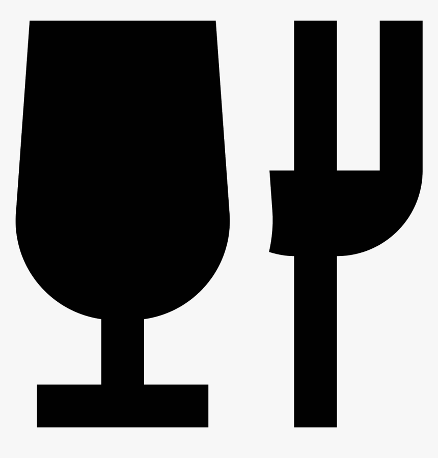 This Icon Contains A Glass And A Fork , Png Download, Transparent Png, Free Download