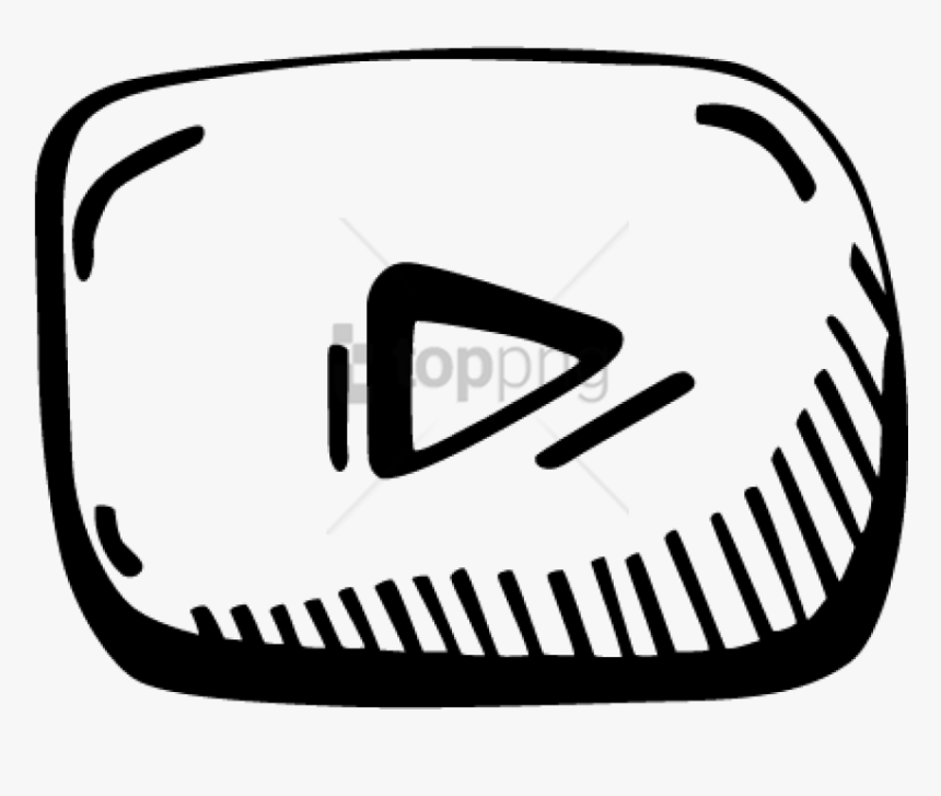 Free Png Youtube Logo Drawing Png Image With Transparent - Hand Drawn Youtube Icon, Png Download, Free Download