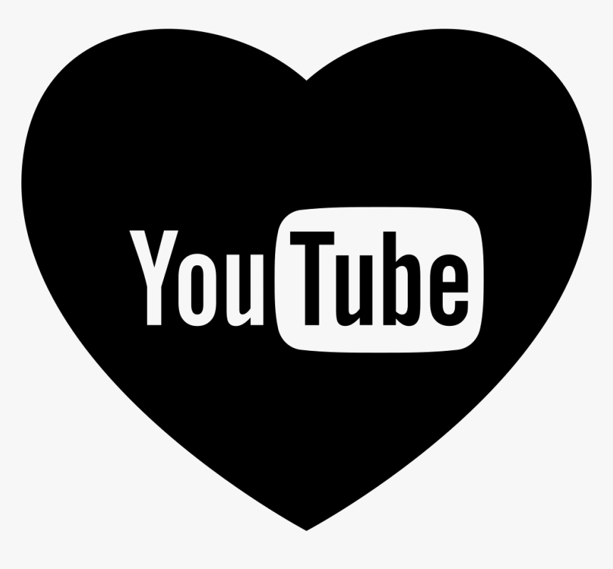 Heart With Social Media Logo Of Youtube Vector Youtube Logo