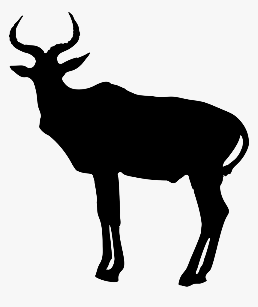 Transparent Reindeer Silhouette Png - Antelope Silhouette, Png Download, Free Download