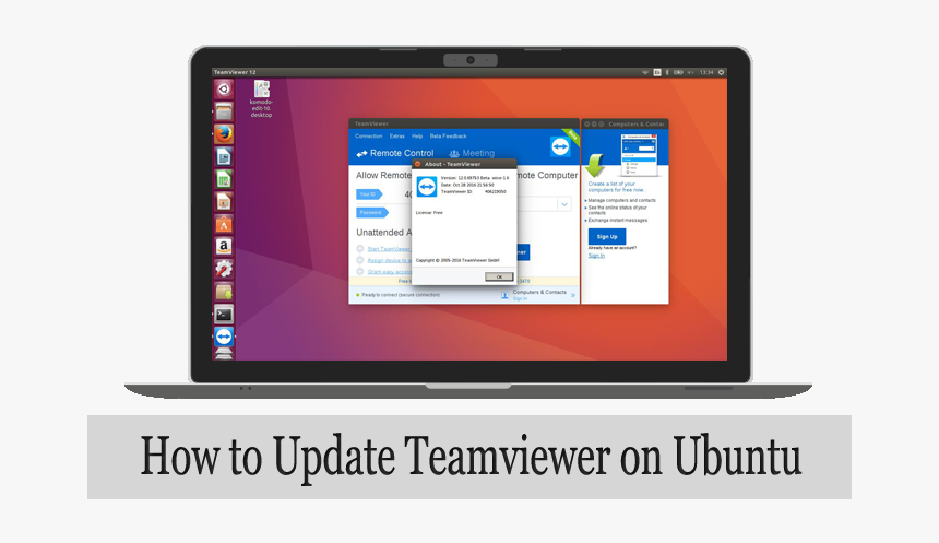 How To Update Teamviewer On Ubuntu - Teamviewer 13 Ubuntu Meeting, HD Png Download, Free Download