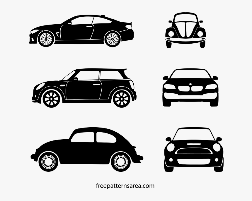 Clip Art Car Elevation Clipart - Side Car Silhouette Png, Transparent Png, Free Download