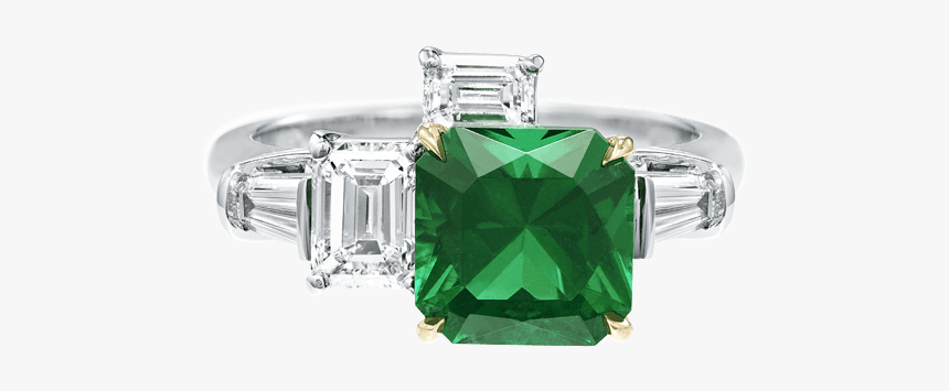 Central Park By Harry Winston, Emerald And Diamond - Harry Winston Emerald Ring Price, HD Png Download, Free Download