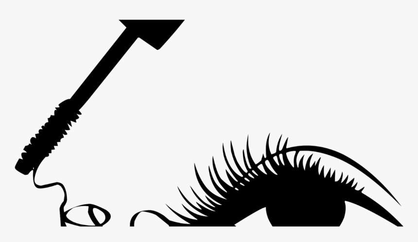 Eye Makeup And Using Mascara Silhouette Clipart , Png - Makeup Brush Silhouette Png, Transparent Png, Free Download