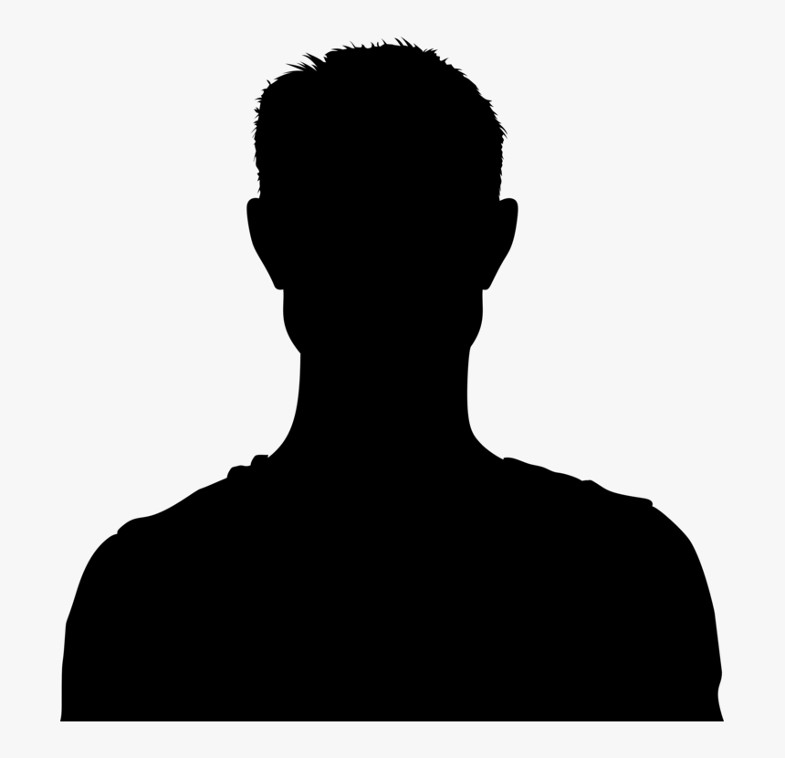 Shoulder,head,silhouette - Facebook Default Pic Black, HD Png Download, Free Download