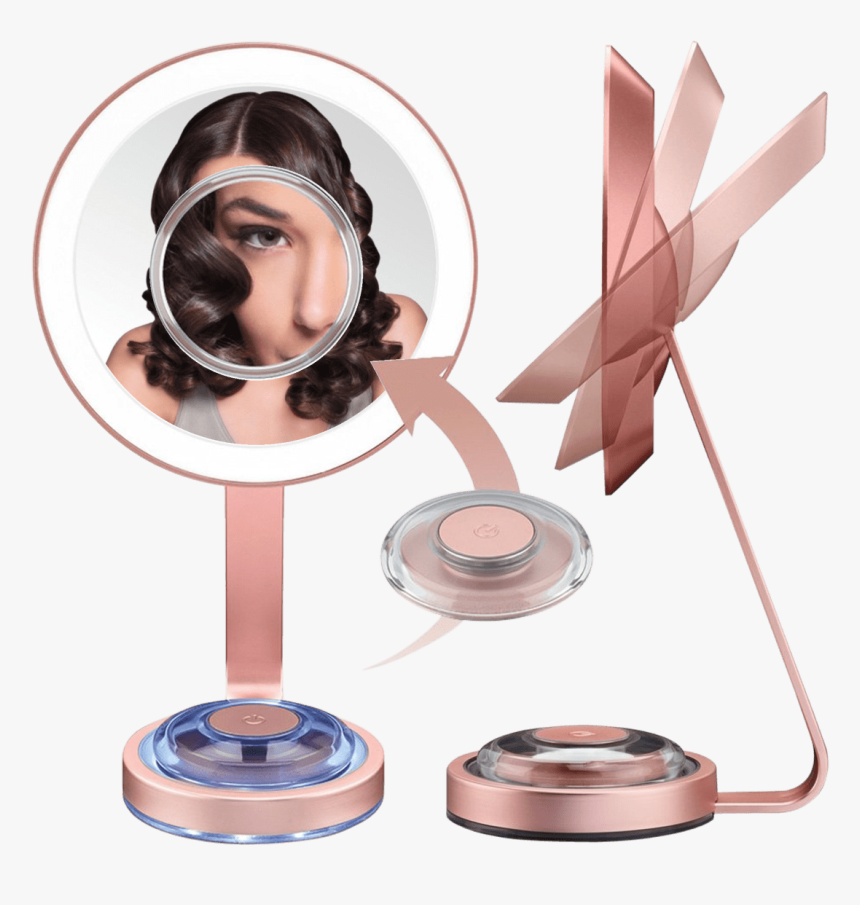 Transparent Makeup Mirror Png - Conair Single-sided Lighted Makeup Mirror With Led, Png Download, Free Download