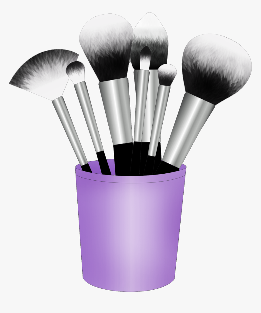 Transparent Makeup Brushes Png - Pinceis Maquiagem Desenho Png, Png Download, Free Download