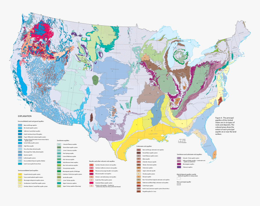 Map Of Usa Sinkholes, HD Png Download, Free Download