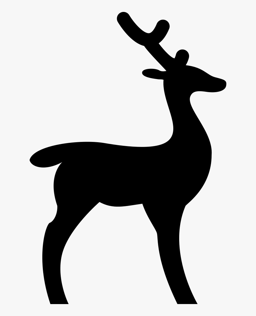 Reindeer Deer Hunting White-tailed Deer - Cartoon Reindeer Facing Right, HD Png Download, Free Download