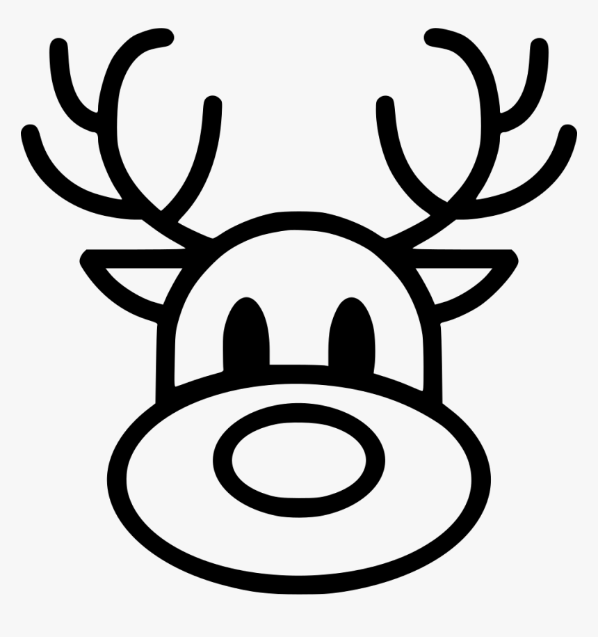 Featured image of post Reindeer Head Outline : Cute christmas reindeer head wearing santa claus hat, coloring book, doodle style vector element.