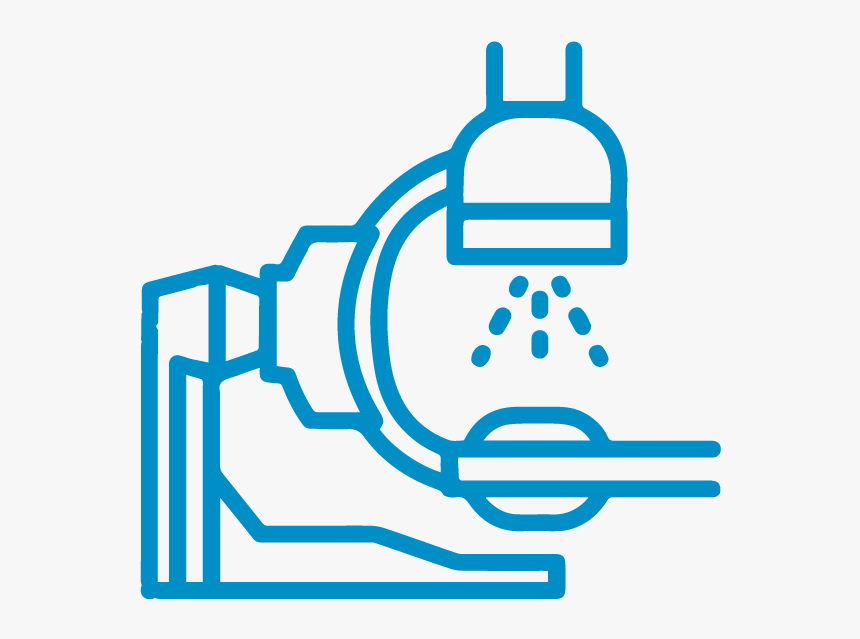 A Blue Icon Of Cbct Technology - Drawing Of X Ray Machine, HD Png Download, Free Download