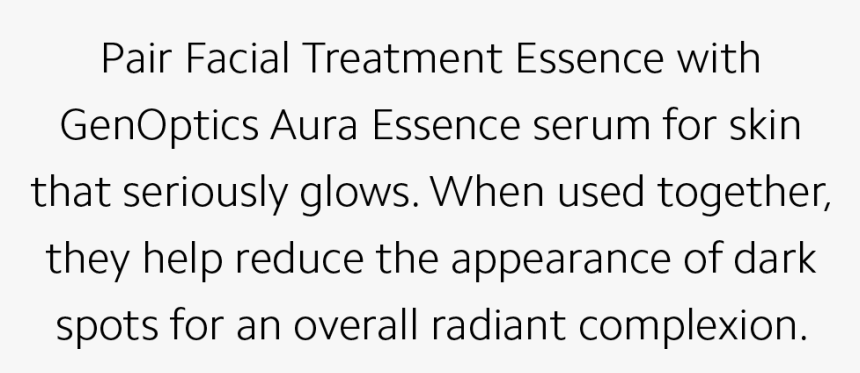 Pair Facial Treatment Essence With Genoptics Aura Essence - Exception And The Rule, HD Png Download, Free Download