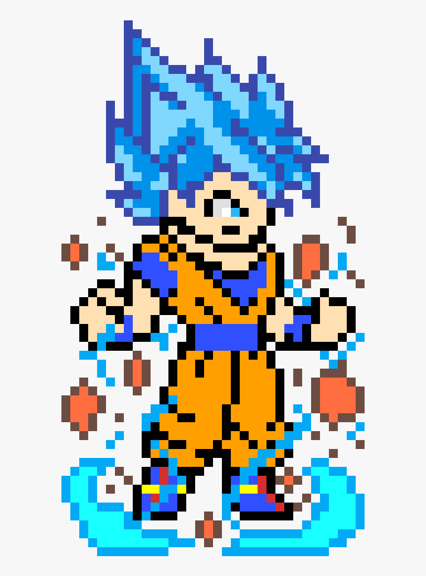 Goku Ssj Pixel Art, HD Png Download, Free Download
