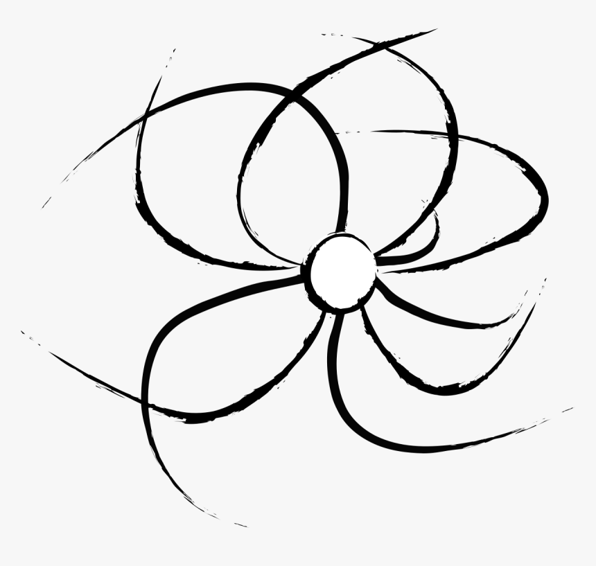 Flower Line Art, HD Png Download, Free Download