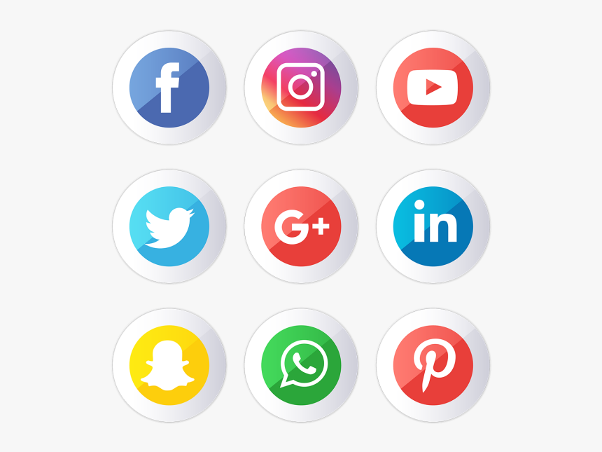 Transparent Social Media Icons Png - Logo Facebook Instagram Whatsapp Png, Png Download, Free Download