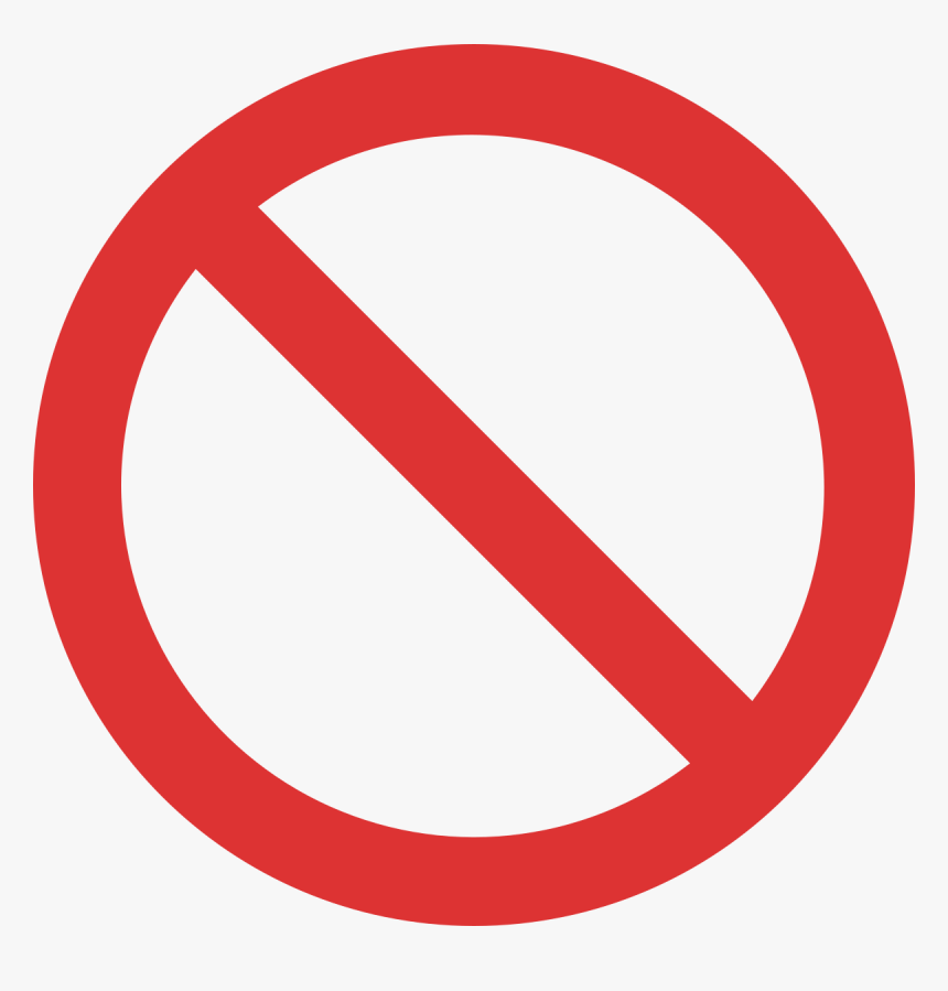 Señal De Prohibido Png, Transparent Png, Free Download