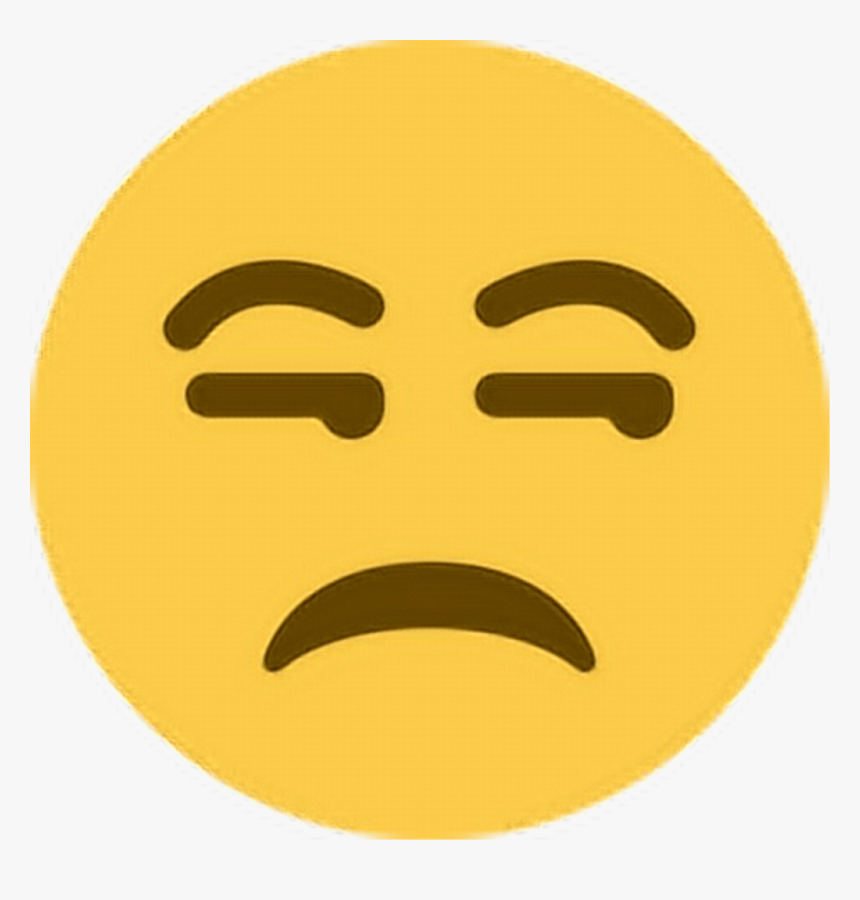 Angry Pissed Annoyed Unhappy - Smile Emoji Png, Transparent Png, Free Download