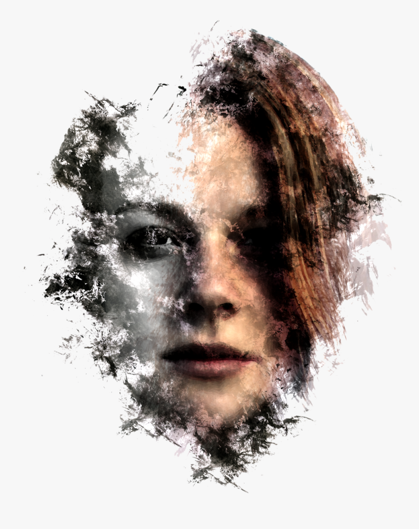 Ink Smudge Woman - Visual Arts, HD Png Download, Free Download