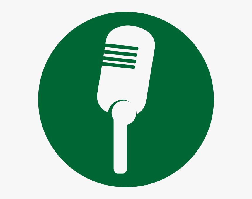 Green Mic Svg Clip Arts - Microphone Icon Png, Transparent Png, Free Download