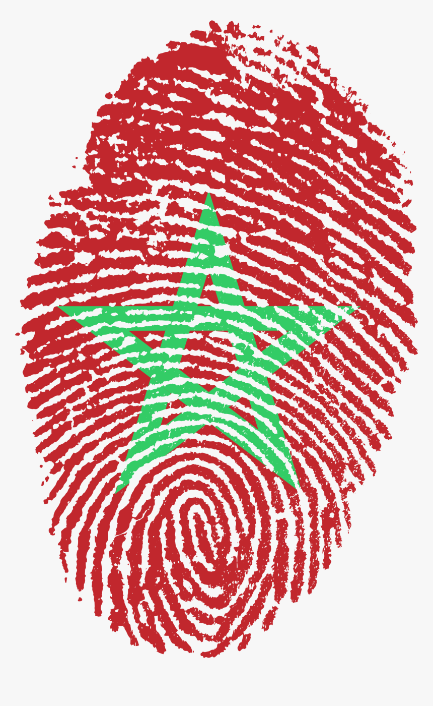 Morocco Flag Fingerprint, HD Png Download, Free Download