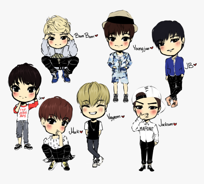 Kpop Chibi Got7, HD Png Download, Free Download