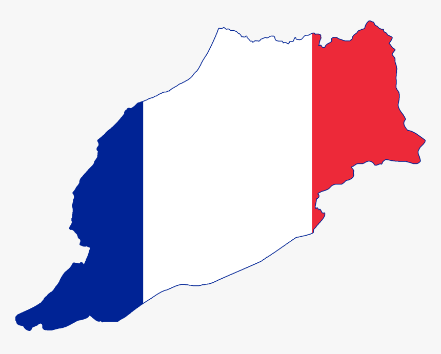 Flag Map Of French Morocco - Map Spanish Protectorate French Morocco 1912, HD Png Download, Free Download
