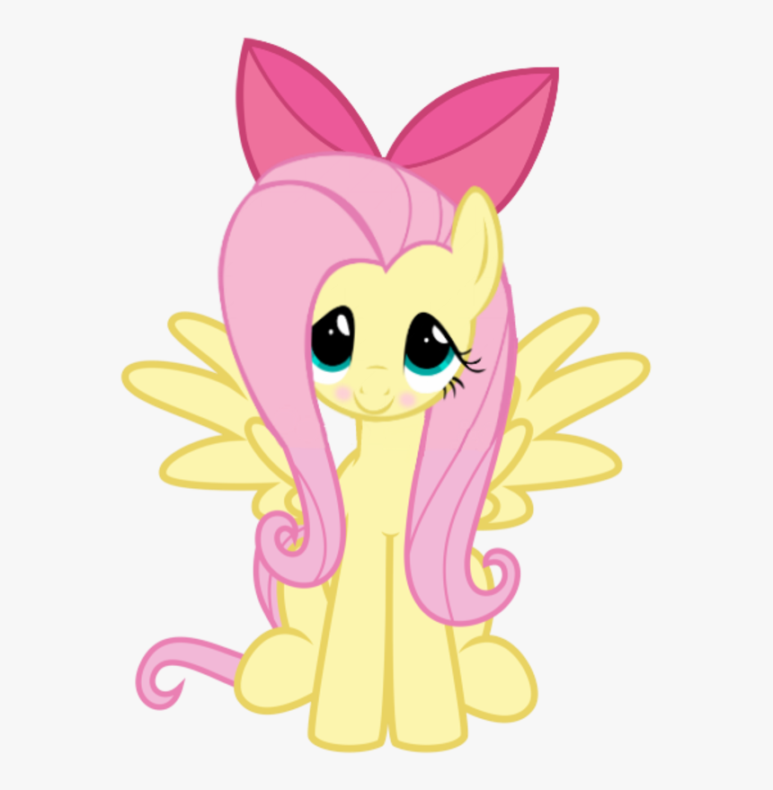 Fluttershy Rainbow Dash Pinkie Pie Rarity Applejack - My Little Pony Yellow Pink Hair, HD Png Download, Free Download