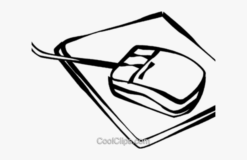 computer mouse clip art black and white