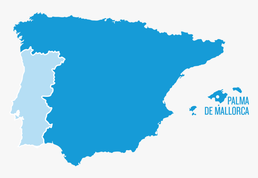 Spain Map Blue, HD Png Download, Free Download