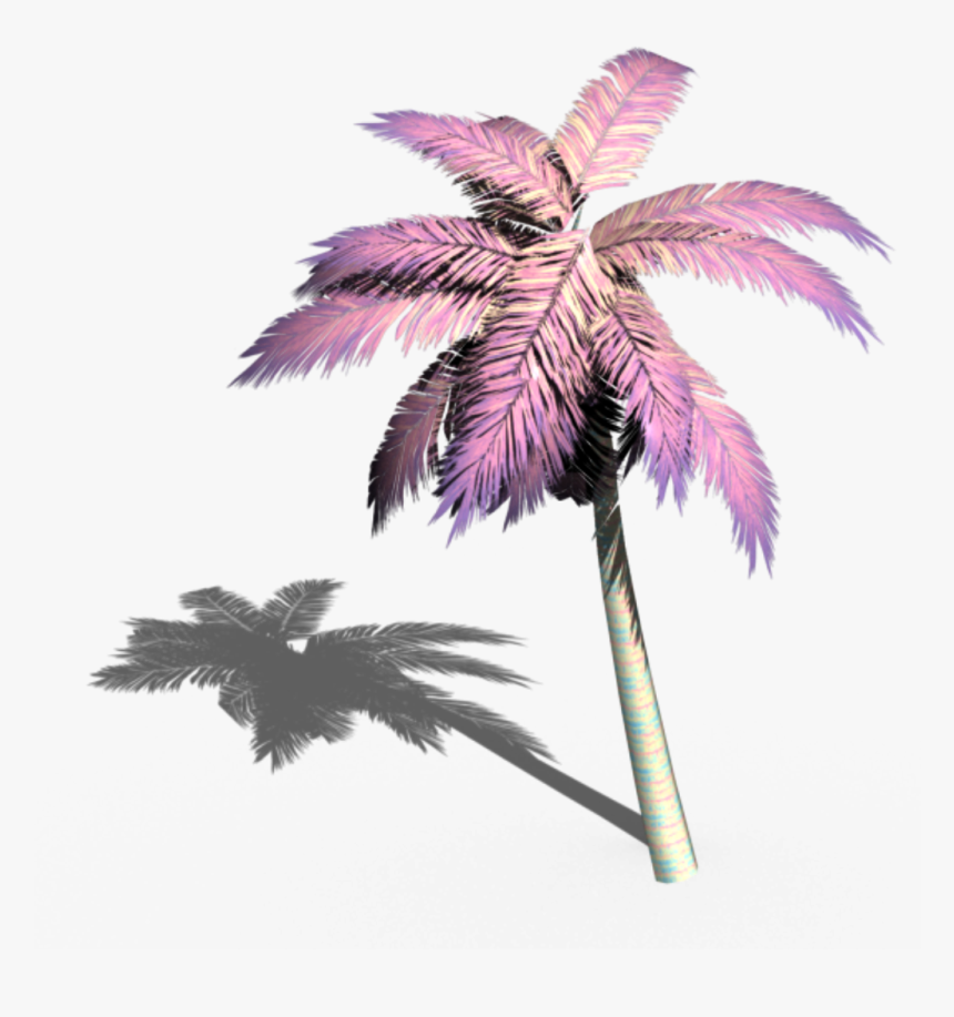 #palma #tumblr - Vaporwave Palm Tree Png, Transparent Png, Free Download
