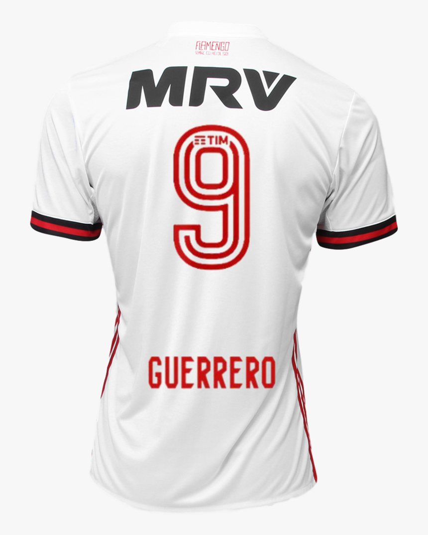 Flamengo 17/18 Away Jersey Guerrero - Flamengo 2017 Away Jersey, HD Png Download, Free Download