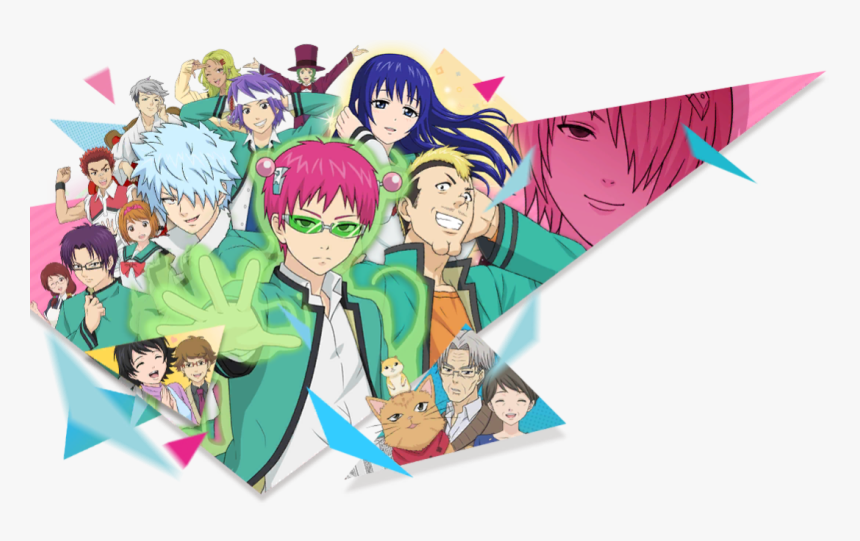 The Disastrous Life Of Saiki K - All Saiki K Psychics, HD Png Download, Free Download