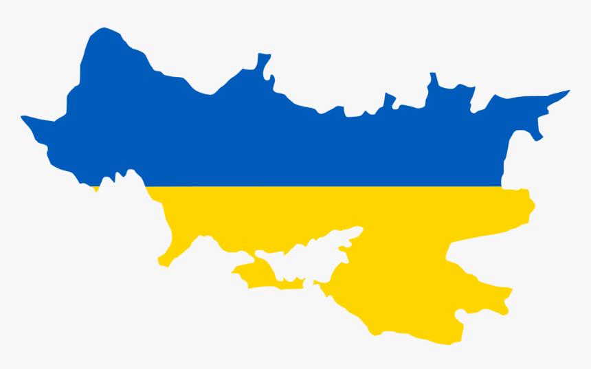 Ukraine Map With Flag, HD Png Download, Free Download