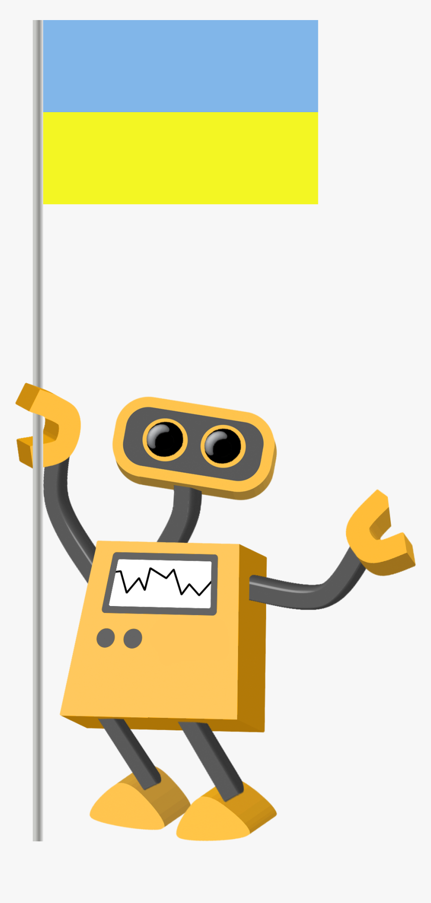 Robot With Stop Sign, HD Png Download, Free Download