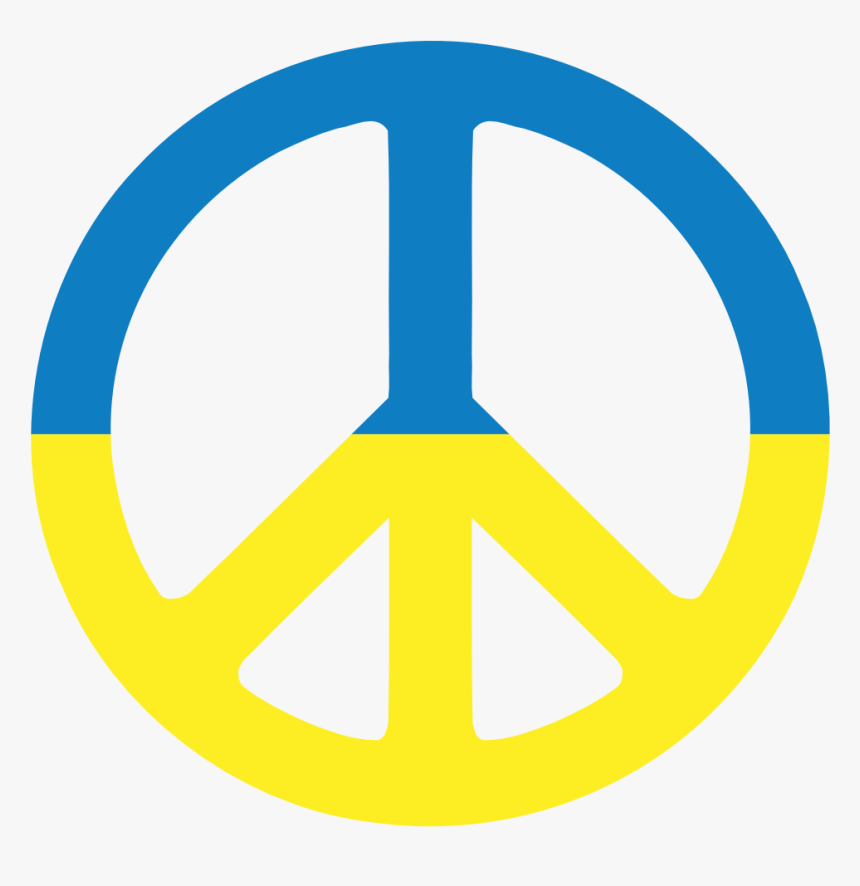 Thumbnail For - Peace Sign Blue And Yellow, HD Png Download, Free Download