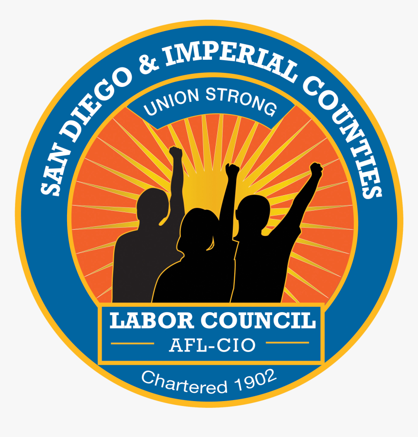 San Diego And Imperial Counties Labor Council - San Diego Labor Council, HD Png Download, Free Download
