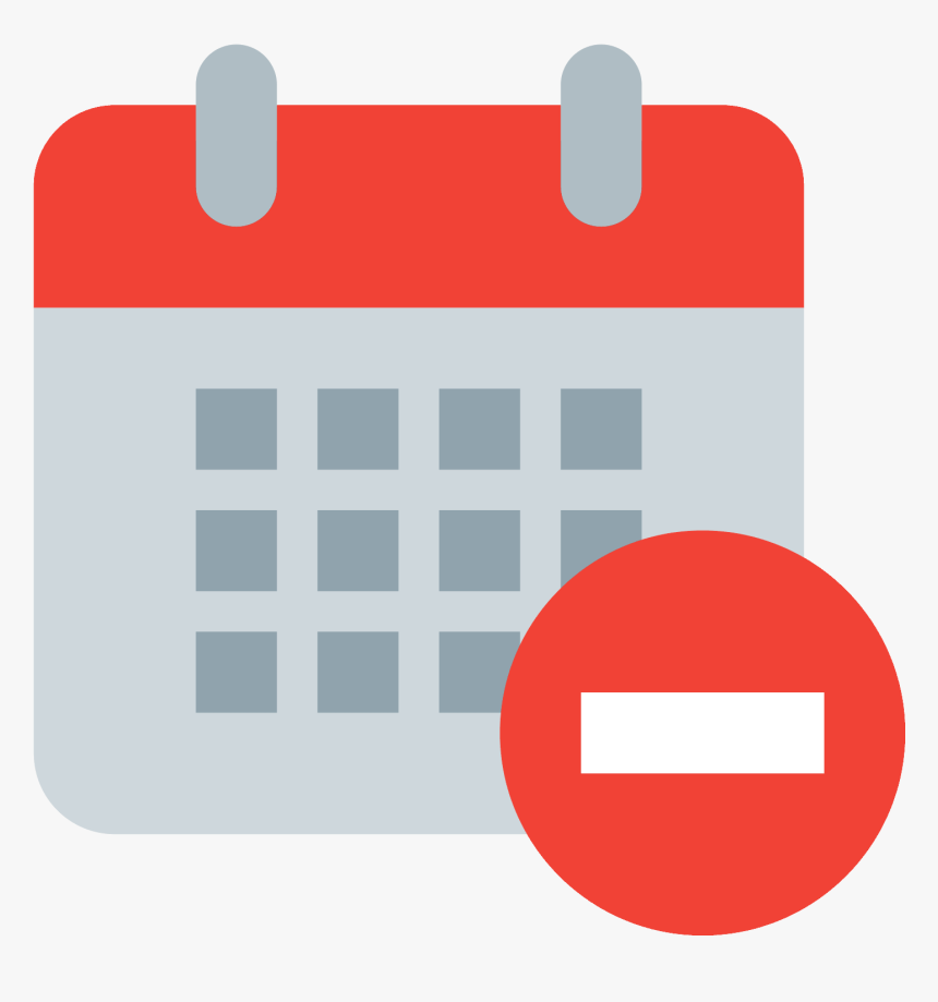 Calendar Minus Icon - Icon Png Color Calendar, Transparent Png, Free Download